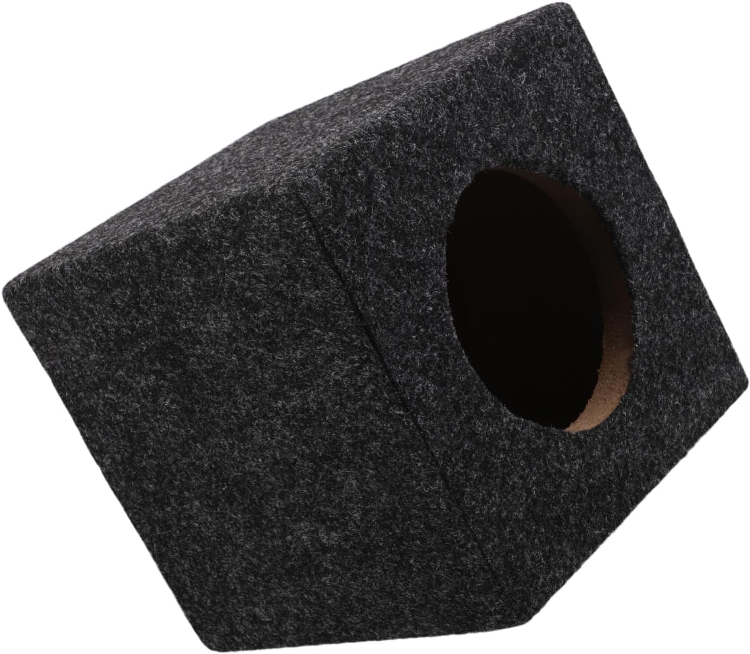 Alipis Square Subwoofer Box Cabinet Easy Install Wooden Speaker Enclosure for Home Vehicle and Truck Audio Systems Compatible with Subwoofers