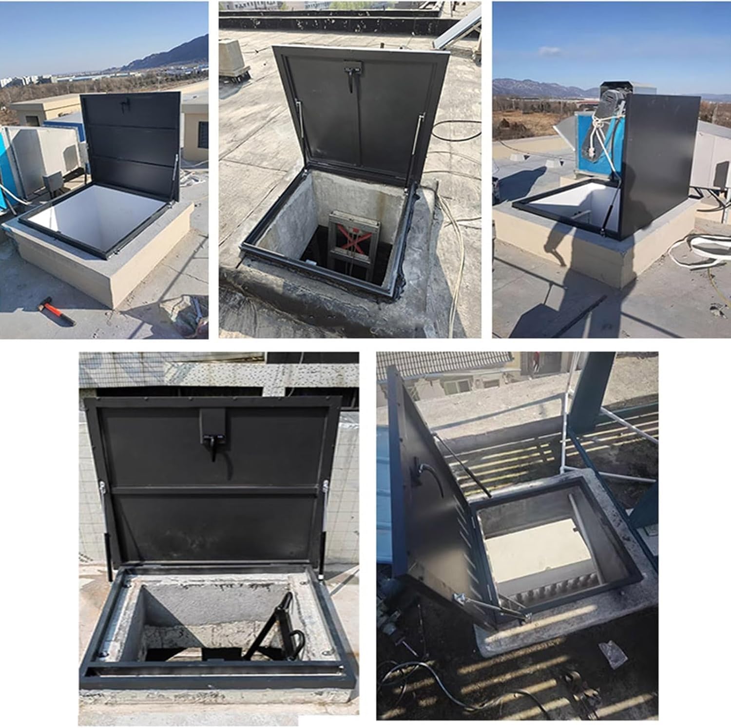 Emergency Exit Hatch Module Commercial Roof Panel - Weatherproof Emergency Exit Panel For Home ...