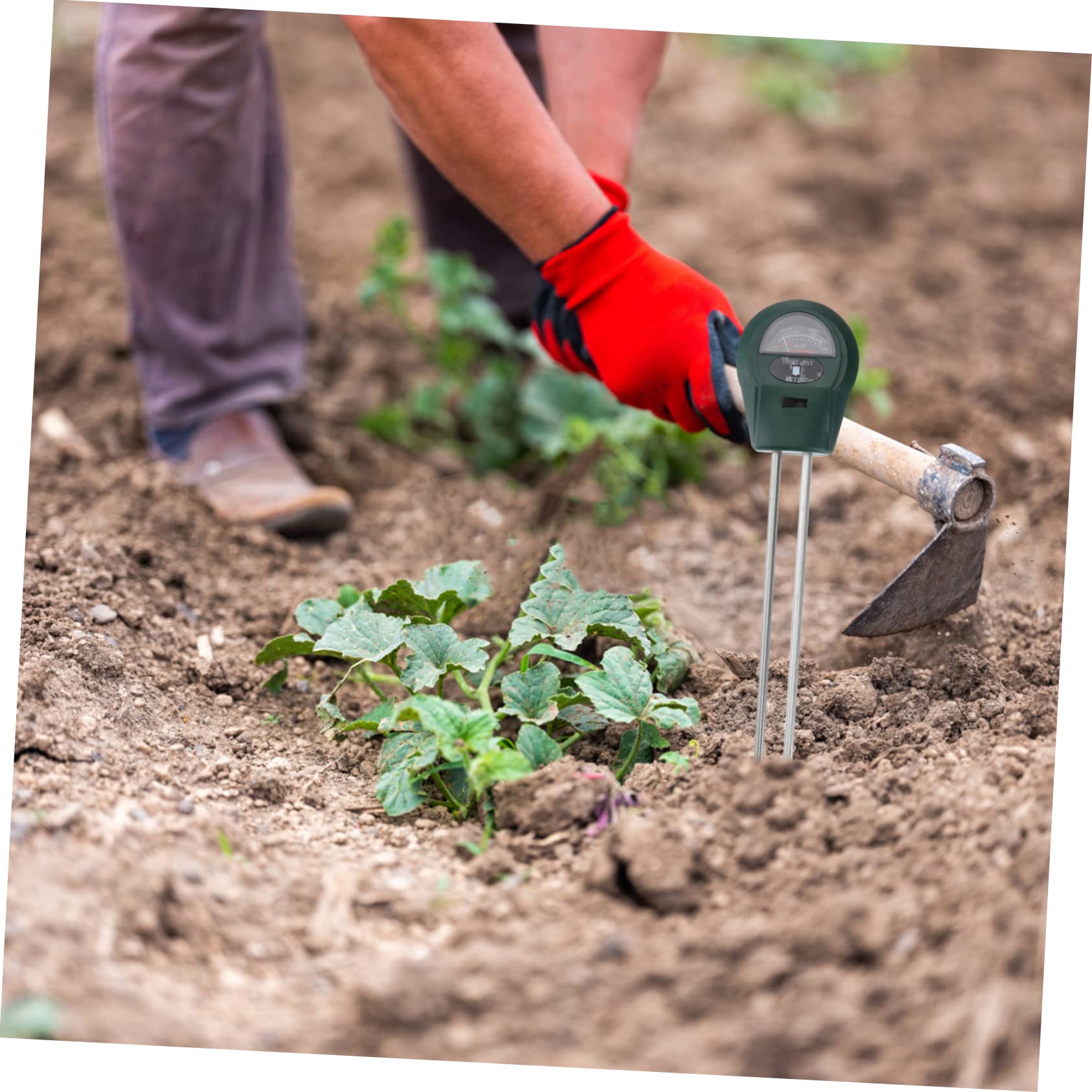 Sosoport 3 Stück 3 1 Bodentester Feuchtigkeit Sonde saftiger Boden Testen Heu Soil Tester erdfeuchtemesser Gartenboden-Tester Bodenprüfer Werkzeug zur Bodenanalyse Boden pH-Tester Abs Green