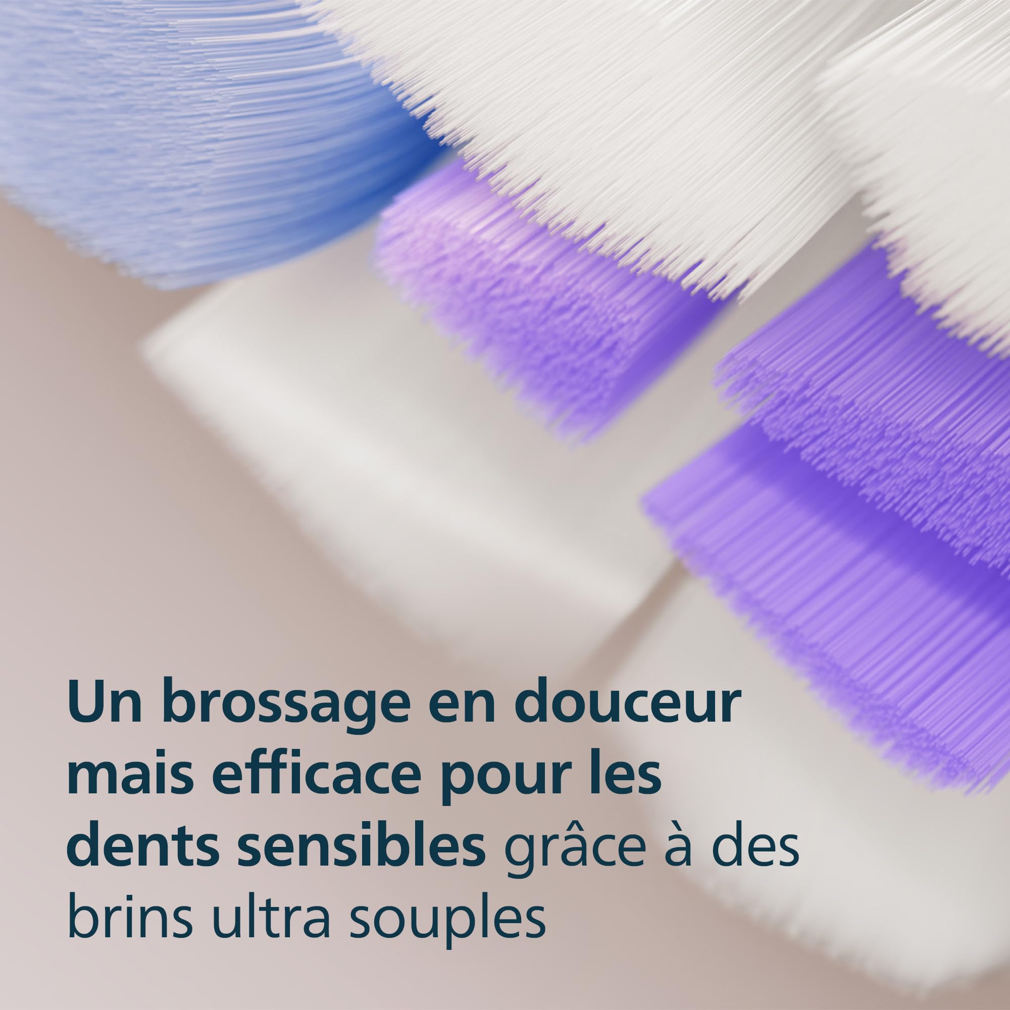 Philips Sonicare S2 Sensitive - têtes de brosse à dents de rechange d'origine, blanc, lot de 4, HX6054/87