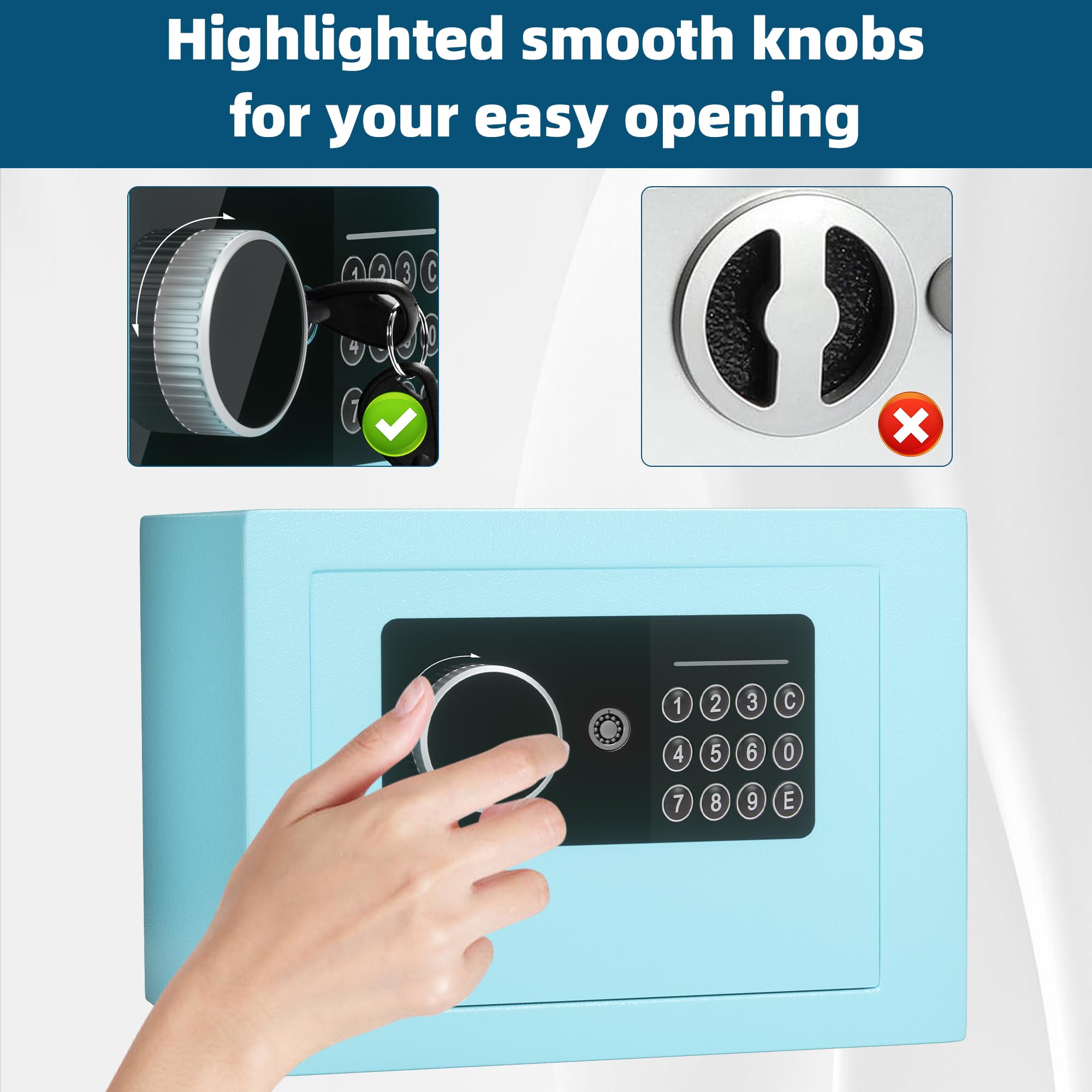 Amazon.co.jp: デジタル電子マネー金庫、スチールセキュリティロック