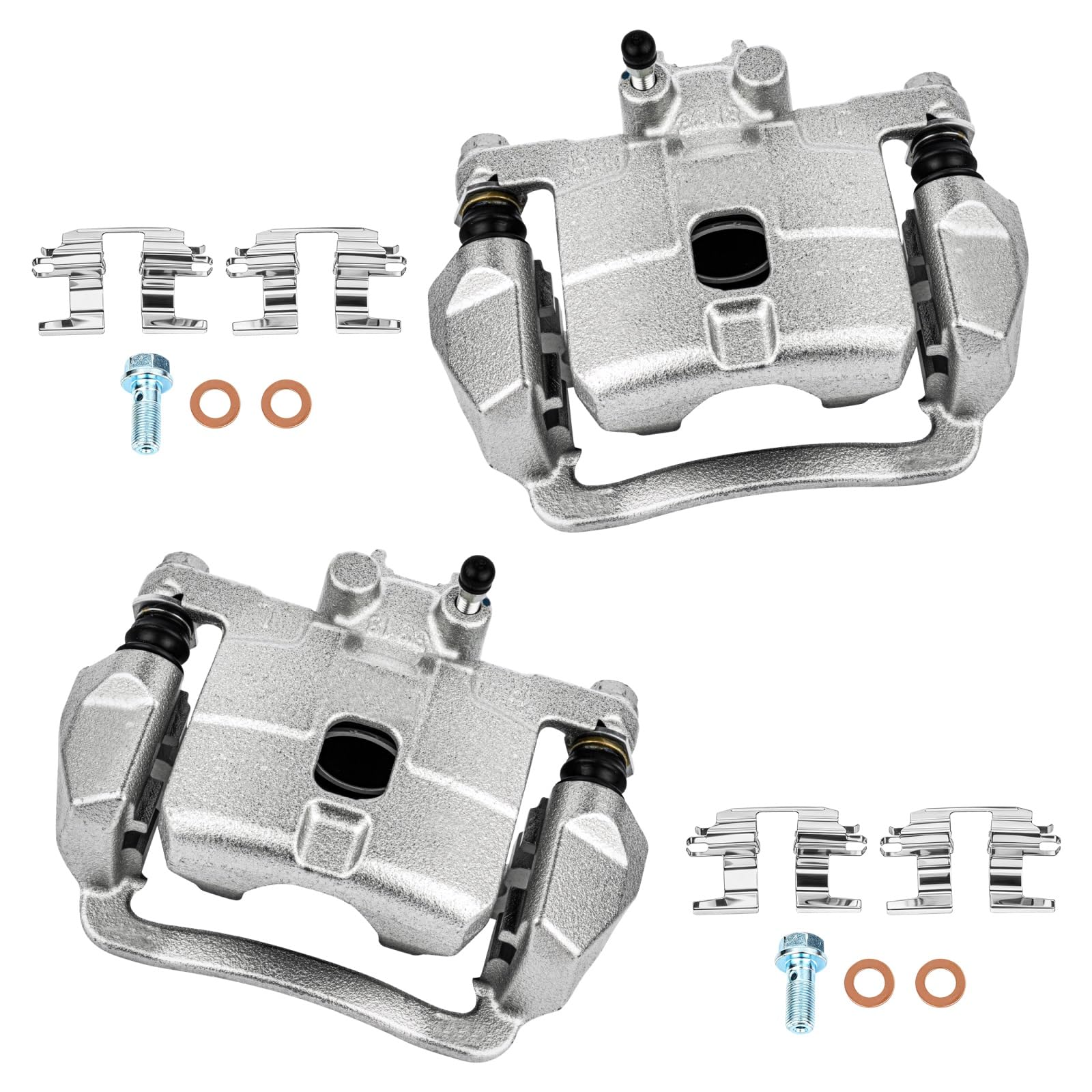 cciyu Rear Left &amp; Right Brake Calipers With Bracket 19-B2066A 19-B2067A