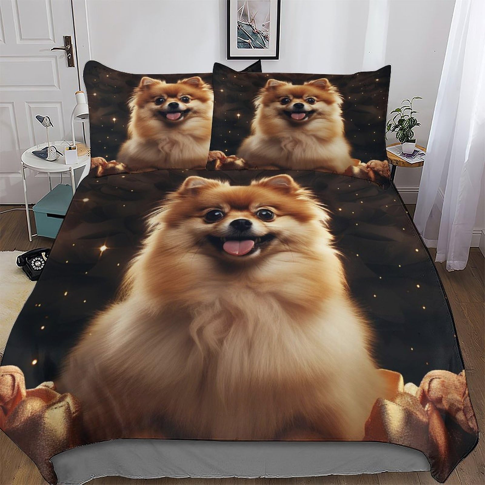 Housse de couette canine hypoallergénique en microfibre respirante 220x240cm avec zip