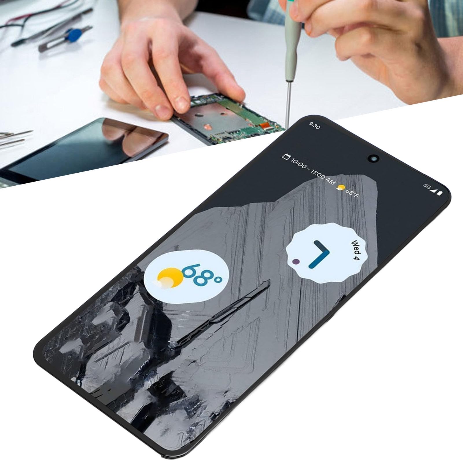 Luocute 6.7 Pollici Schermo di Ricambio AMOLED Touch per Smartphone