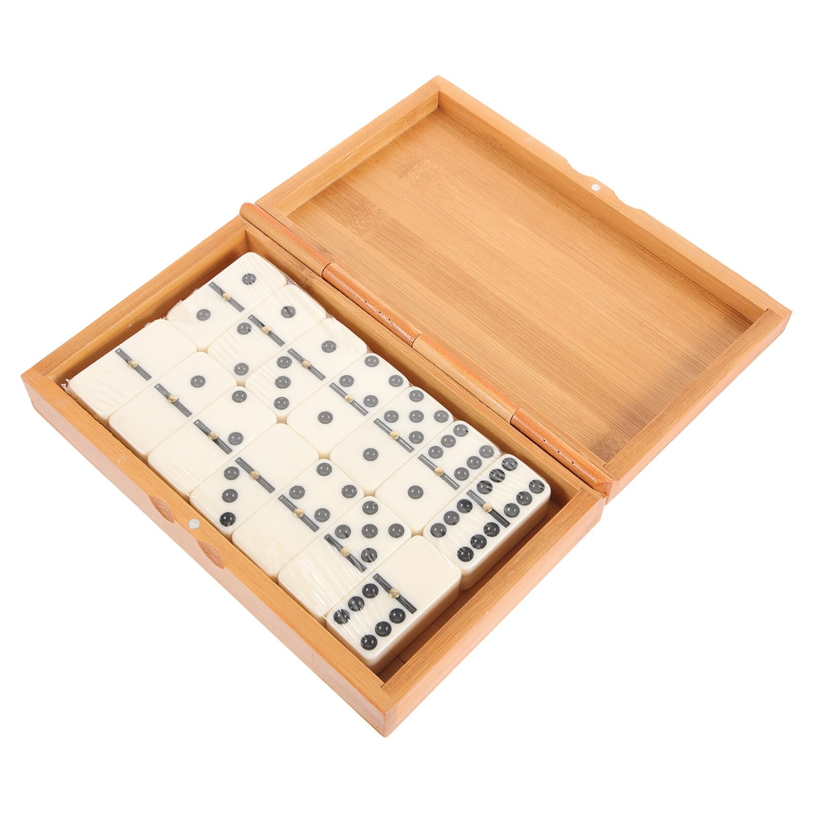 ifundom Bloques de Dominó Estilo Occidental Caja de Bloques Retro para Compañero Educativo para Niños Familiar