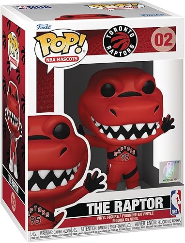 Miniatura 3 de POP NBA Mascots Toronto - Raptor Funko Pop! Figura de vinilo (incluye funda protectora compatible con POP Box), multicolor, 3.75 pulgadas