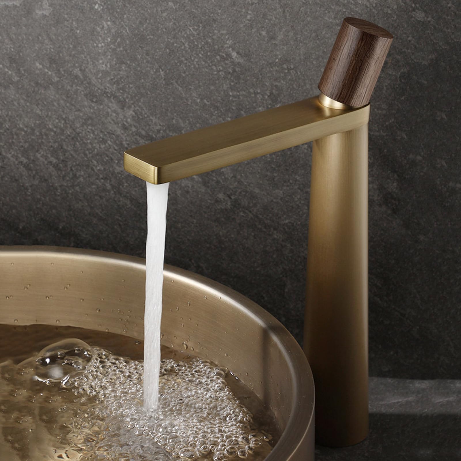 BiaoTeng Grifo Lavabo Antiguo Alto Laton con Manguera G1/2