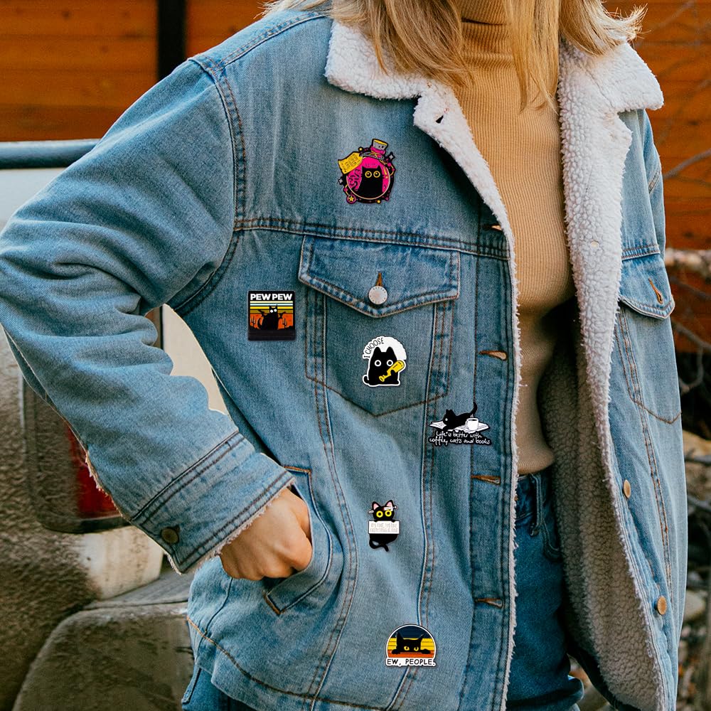 10 Pièces Broches en Émail Adorable Épingles en Émail Amusants Badges en Émail Pins Décoratif Badge de Broches d'Animaux Mignons pour Sac à Dos Vêtements Décoration de Fête