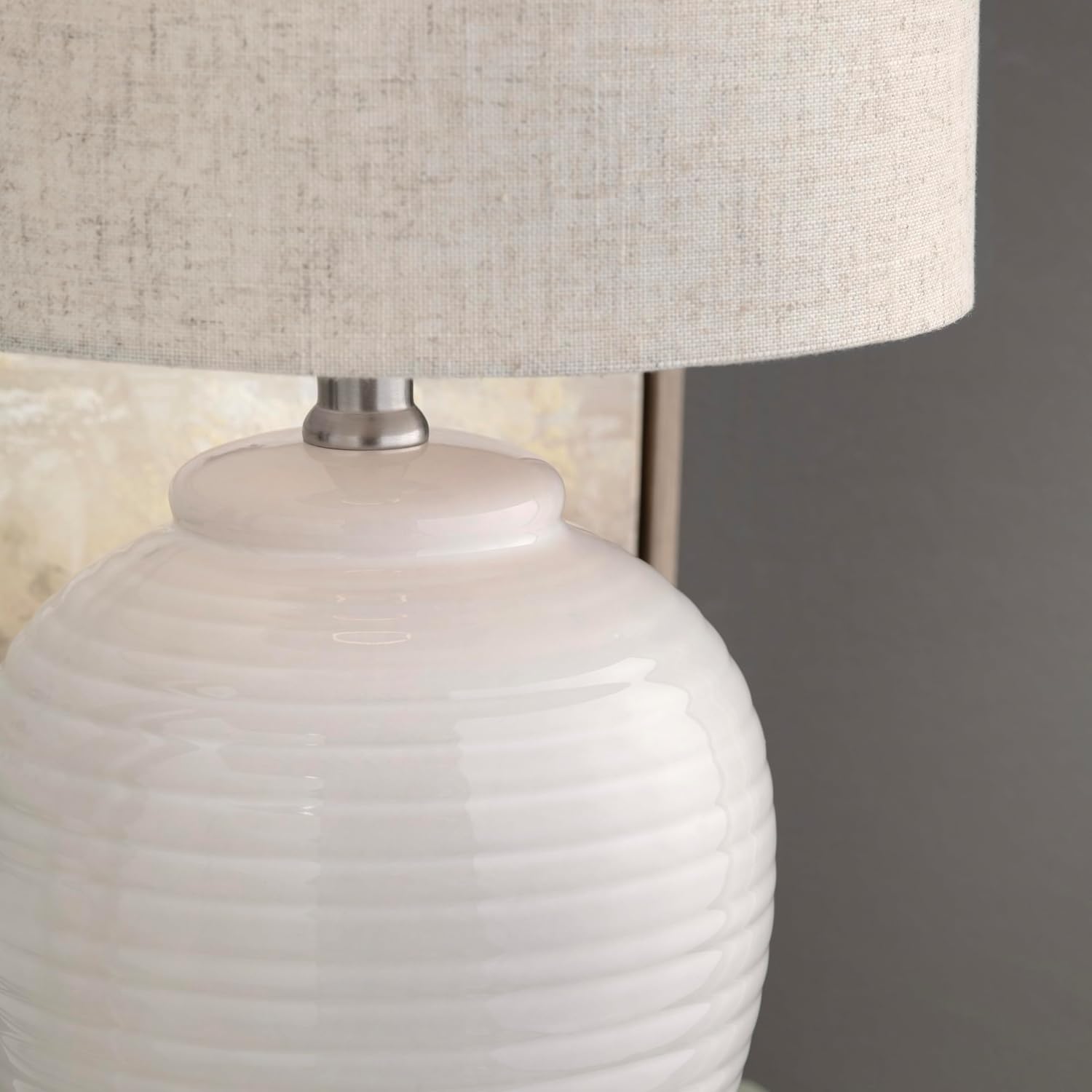 Crestview Collection Set of 2-20" H Ceramic Table Lamp W/Shade (Blue)