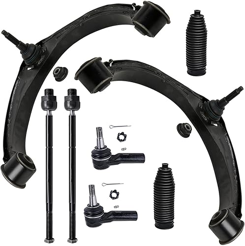 Miniatura 1072 de Detroit Axle - Kit de brazos de control de extremo delantero RWD para Dodge Ram 03-06 2500 3500, 2 brazos de control superior con rótula 2 varillas