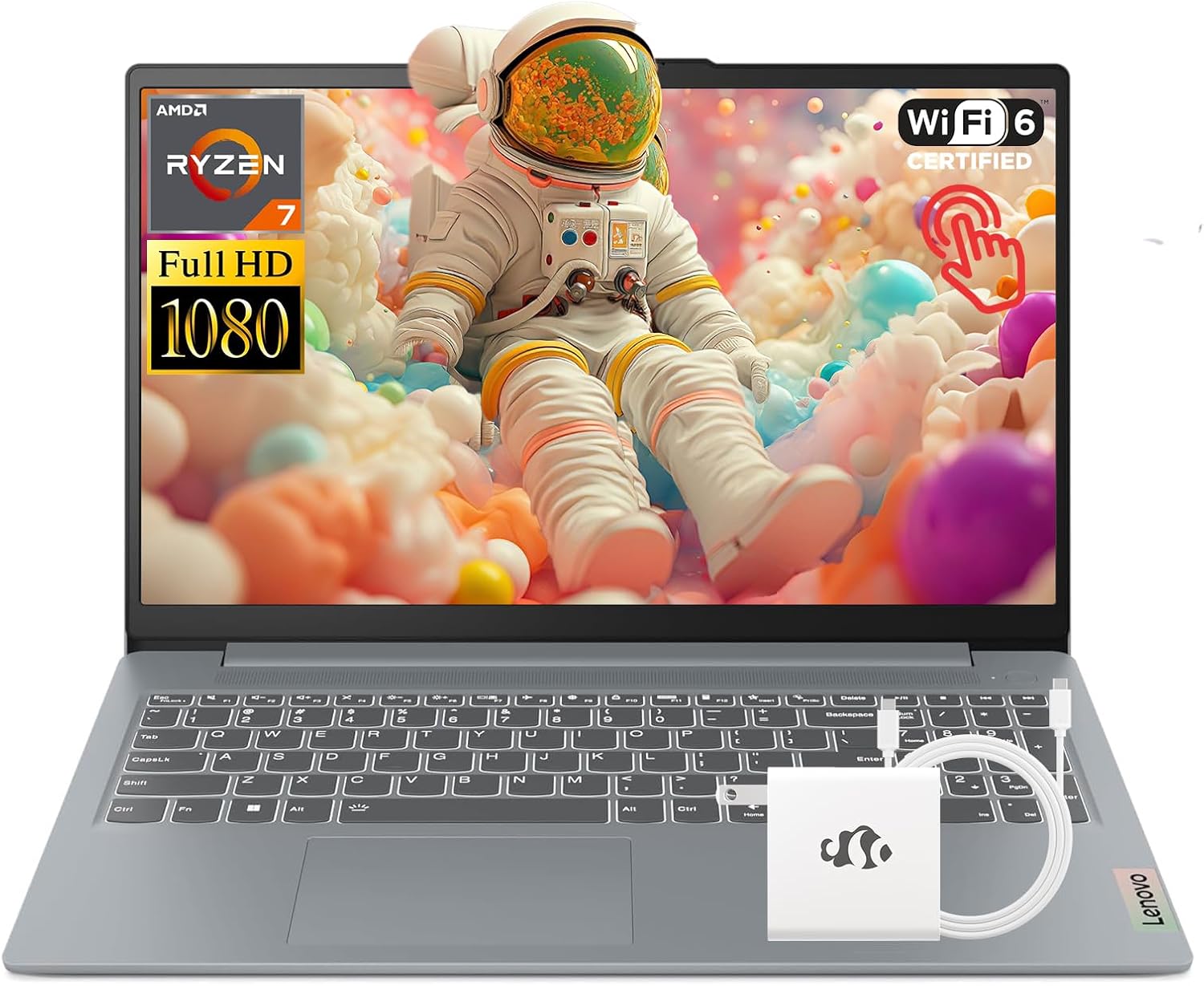 Lenovo IdeaPad Slim 3 15.6" FHD Touchscreen Laptop, AMD Ryzen 7 5825U(8-Core up to 4.50 GHz), 16GB RAM 1TB SSD, Wi-Fi 6, Privacy Webcam, Numeric Keypad, Win 11, W/Accessory, for Business and Gaming TCO Certified TCO Certified TCO Certified TCO Certified