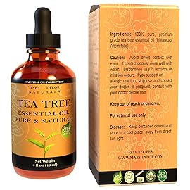 Tea Tree Essential Oil (4 oz) Premium Therapeutic Grade, 100% Pure and Natural, Perfect for Aromatherapy, Diffuser, DIY by Mary Tylor Naturals