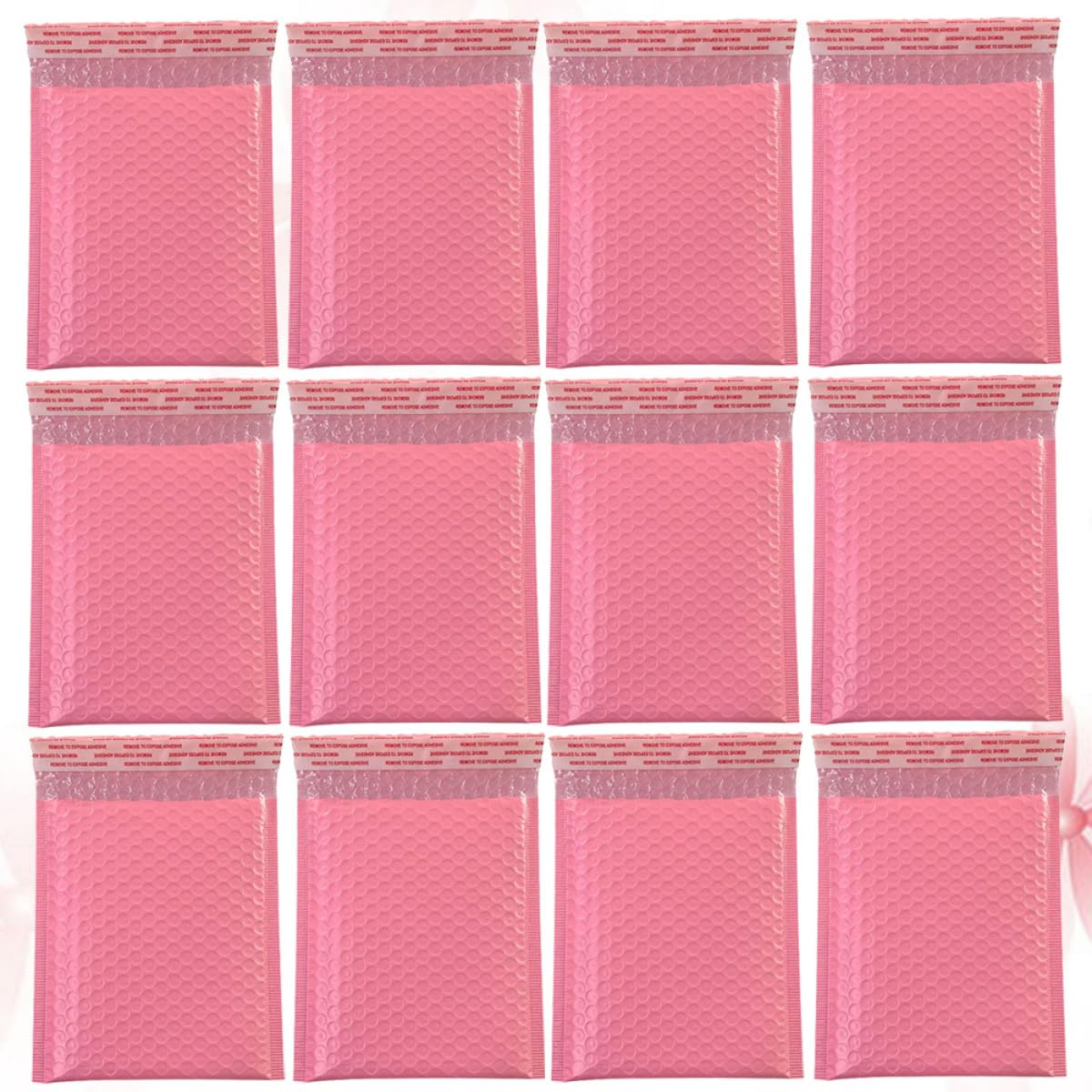 Rosa Luftpolsterbeutel 50 Stück aus Pe für Schutzverpackung