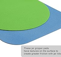 Vista 4 de LUTER Abridor de Frascos de 4 Piezas, Goma, Abridor de Botellas de Silicona Multifuncional para Personas Mayores con Artritis Manos Débiles