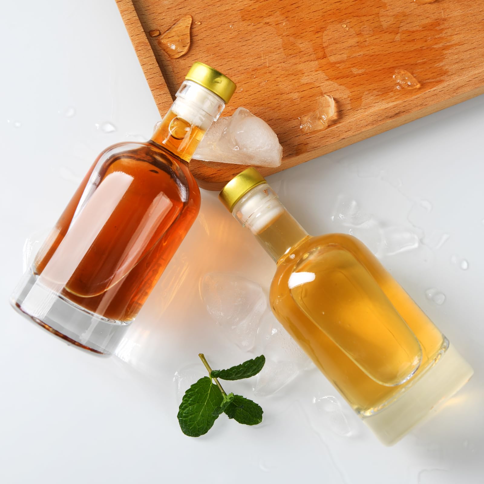 Amazon.com: BPFY Glass Liquor Bottles with T-Top Caps and Heat