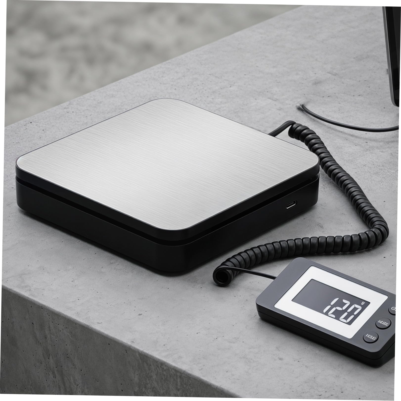 Digitale Versandwaage 50kg mit Lcd Display, Edelstahl, Kunststoff
