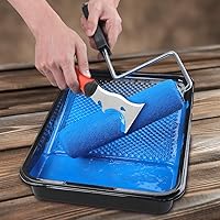 Vista 7 de Goldblatt 2 raspadores de hoja de afeitar con 20 cuchillas y raspador de pintura de yeso 9 en 1 Goldblatt, raspador de cuchillos de masilla de acero