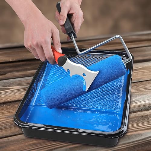 Miniatura 4 de Goldblatt Herramientas de raspador de pintura 9 en 1, paquete de 2 herramientas de pintura de acero inoxidable resistente con extremo de martillo de