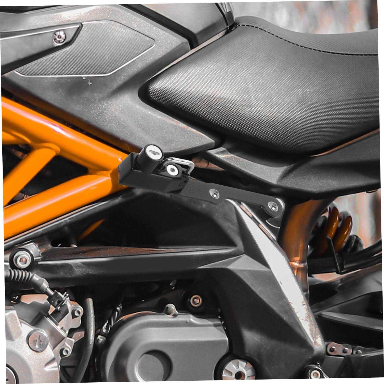 Zerodeko Antivol Multifonction Noir Moto de Métal de Sécurité Verrou Casque Installation Simple pour Moto et Scooter