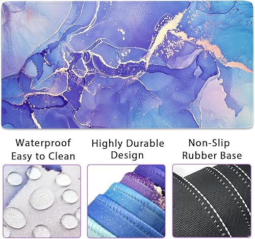 Miniatura 3 de Set de Reposamuñecas para Mouse de Juego 4 en 1, Alfombrilla de Escritorio + Alfombrilla de Mouse con Reposamuñecas + Reposamuñecas para Teclado + 4