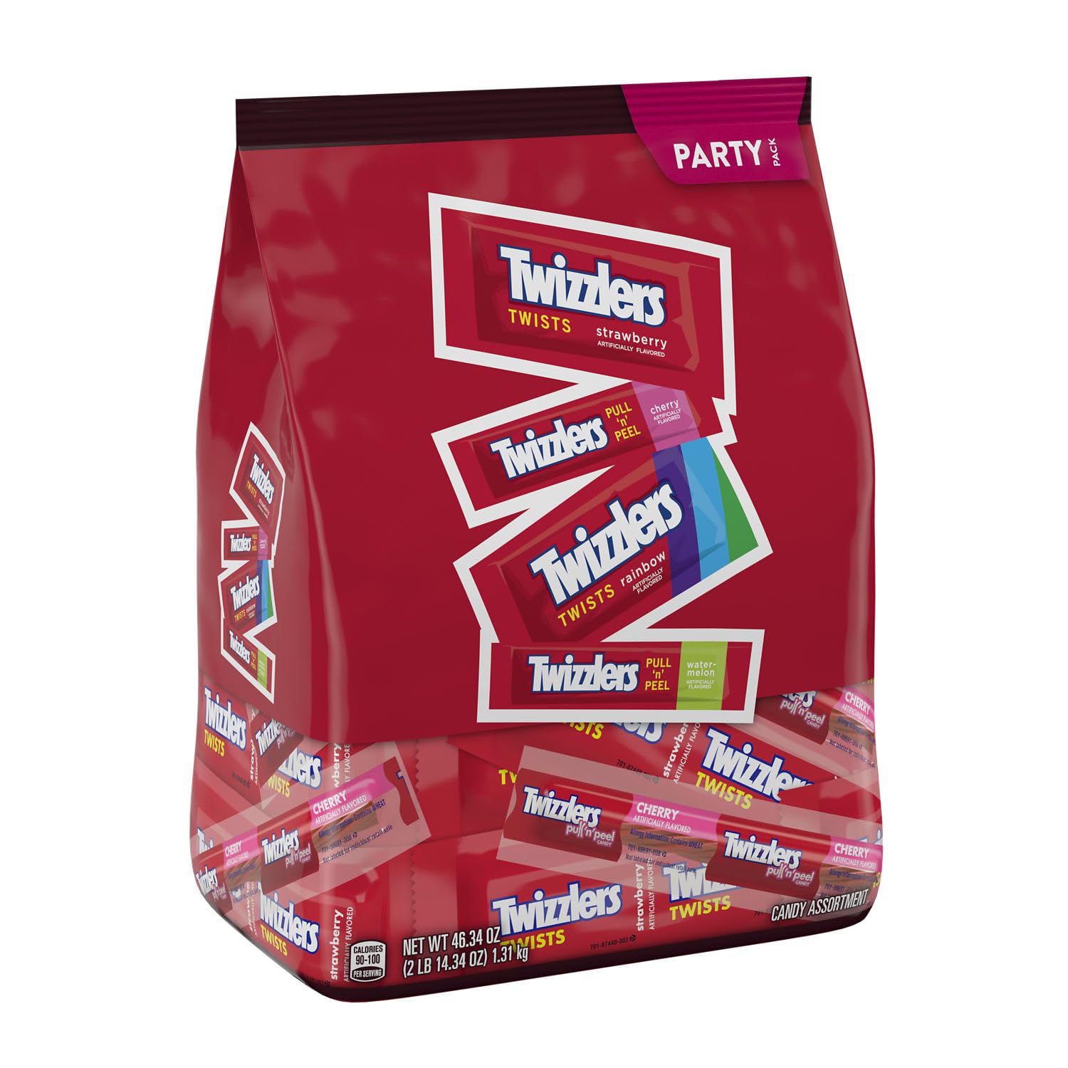 TWIZZLERS and jolly ranchers Assorted Flavored Licorice Style, Candy Bulk Party Pack, 14.35 oz