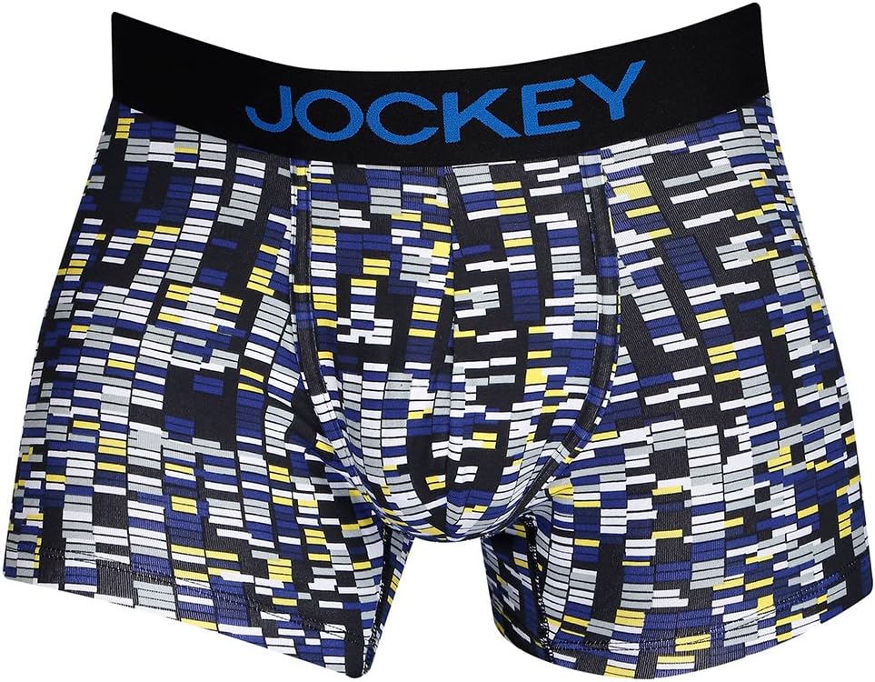 Jockey FP23 Men's Super Combed Cotton Elastane Stretch Printed Trunk with Ultrasoft Waistband