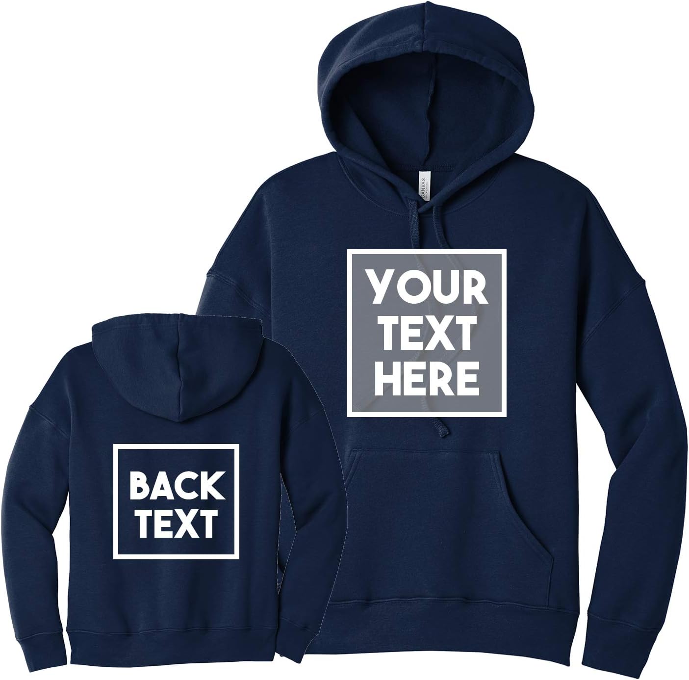 INK STITCH 3729 B+C Unisex Sponge Fleece Design Your Own Custom Hoodie - 11 Colors