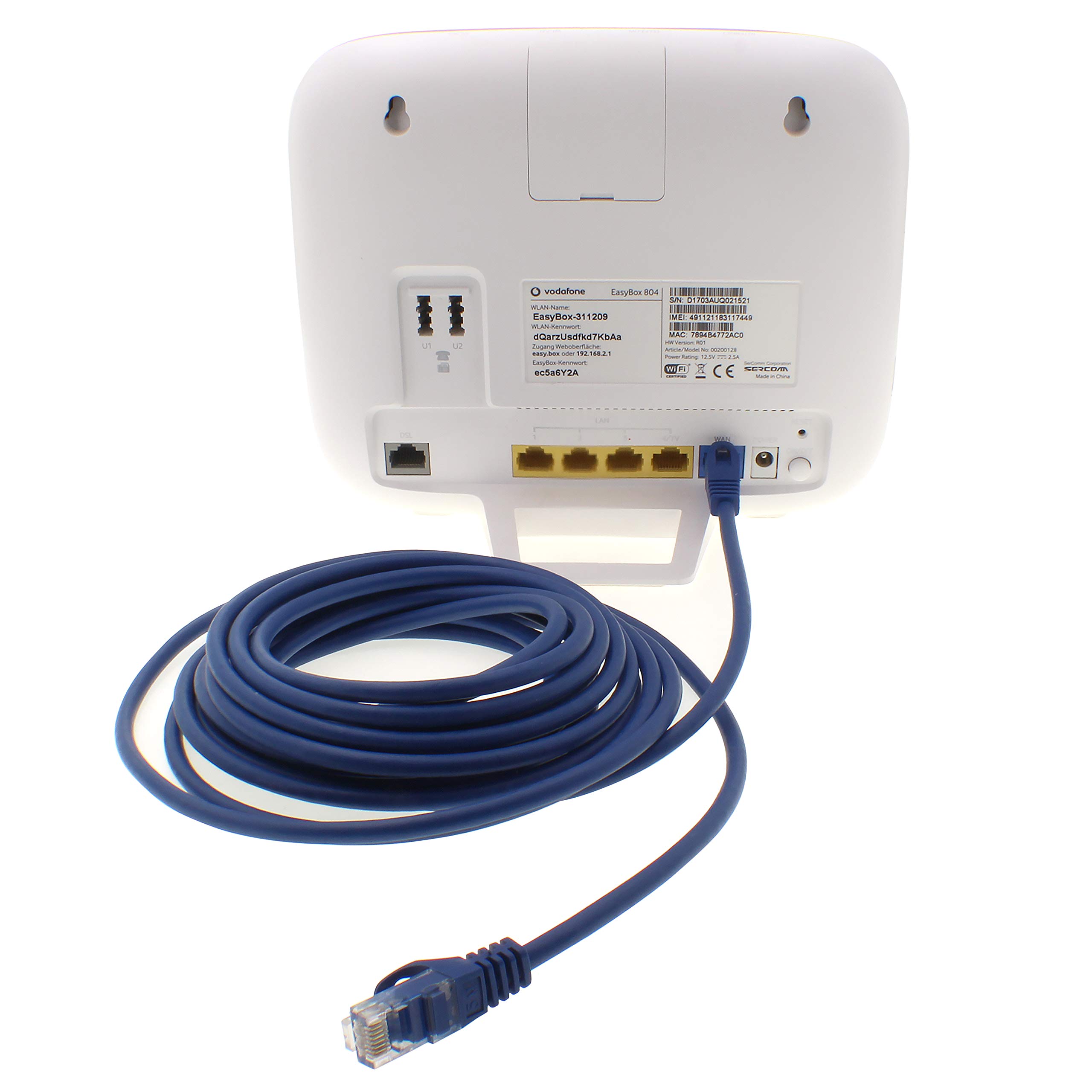Cavo Ethernet RJ45 0,25m Patch LAN 10 pezzi