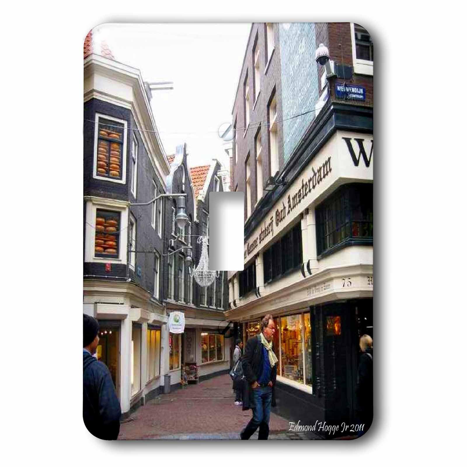 Interrupteur à baïonnette Streets Of Amsterdam 3dRose pour remplacer un cache usé
