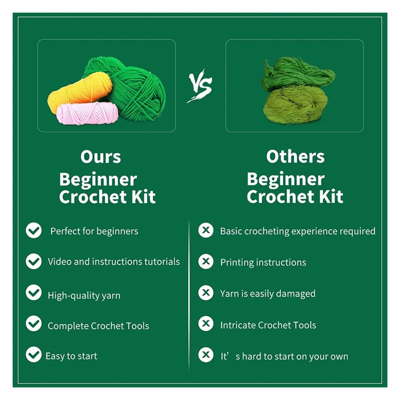 Kits de Ganchillo Kit de animales crochet for principiantes con instrucciones, hilo algodón, agujas, gancho y juego herramientas for tejer. Manualidades DIY para Proyectos de Manualidades(Color-18)