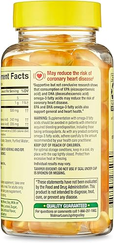 Miniatura 2 de ijk Cápsulas blandas de aceite de pescado Omega-3, limón, 500 mg, sin gluten, levadura, trigo, soja, leche, lactosa, mariscos crustáceos o azúcar,