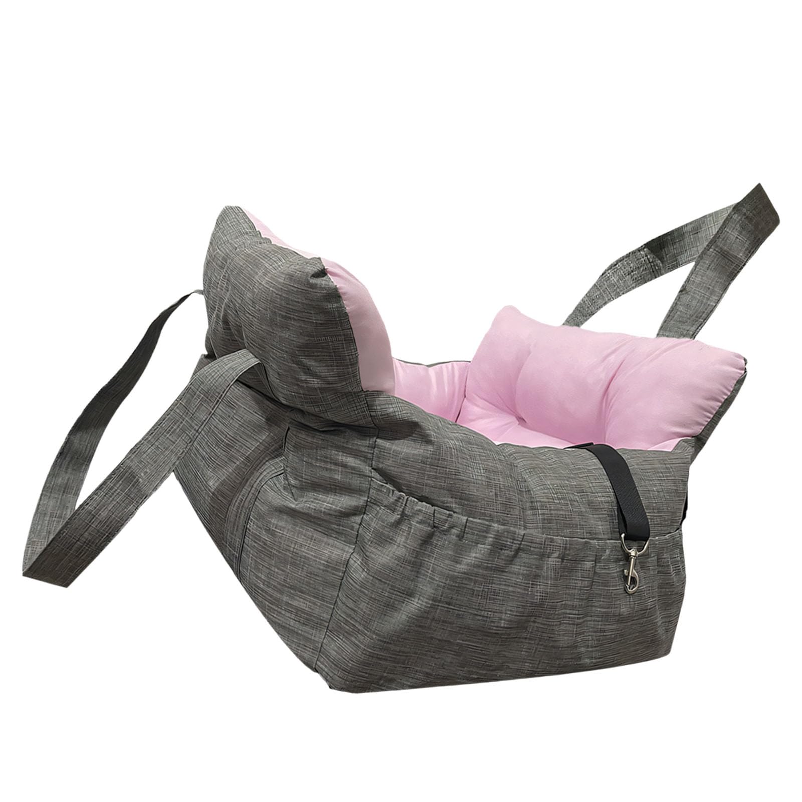 Alfombrilla para perros para viajes en coche y uso doméstico, con base y funda lavable a máquina, cama de transporte para mascotas con memoria
