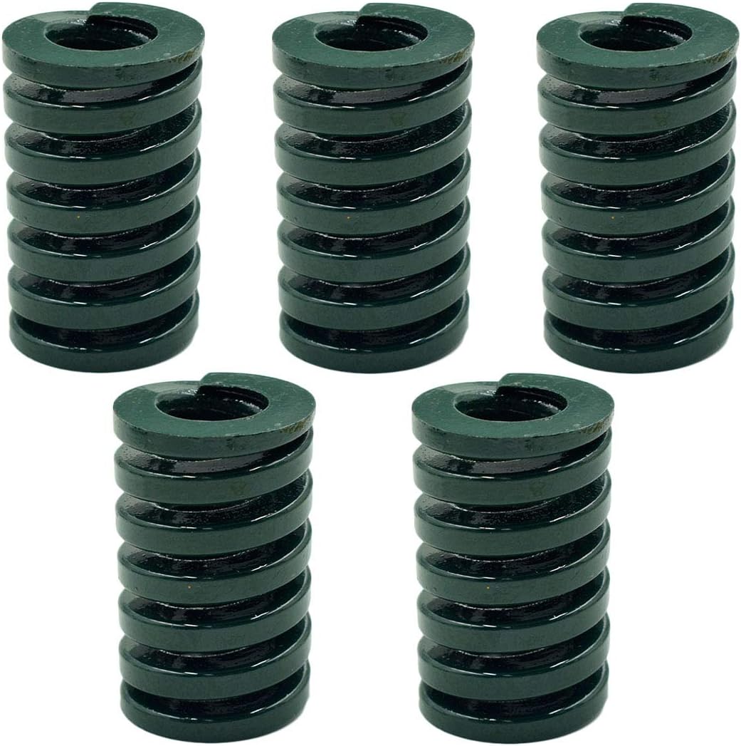 Exсluѕіvе Dіѕсоunt 80% оƒƒеr Hxchen 5Pcs 25mm OD 13mm ID 40mm Long Spiral Stamping Heavy Load Compression Mould Die Spring Green