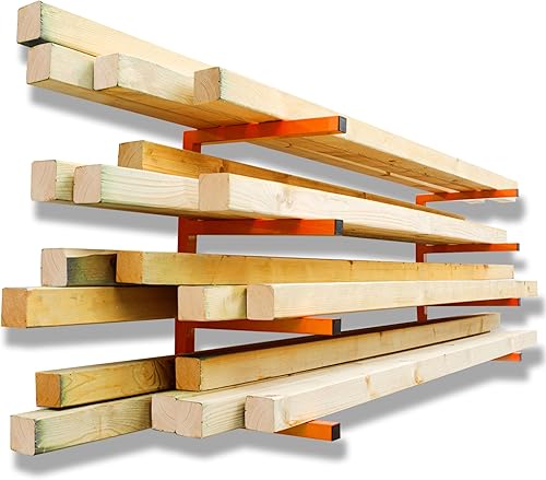 YYR Organizador de madera y estante de almacenamiento de madera, estante de metal resistente con 4 niveles que soporta hasta 800 libras, uso en