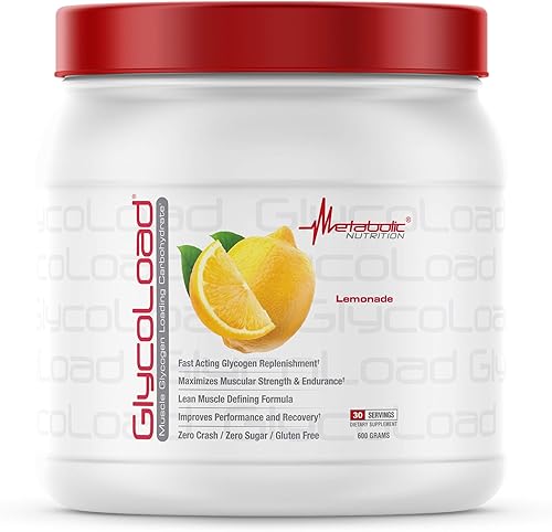 Metabolic Nutrition, Glycoload, 100% micronizado cíclico racimo dextrina carbohidrato en polvo, glucógeno muscular carga de carbohidratos,