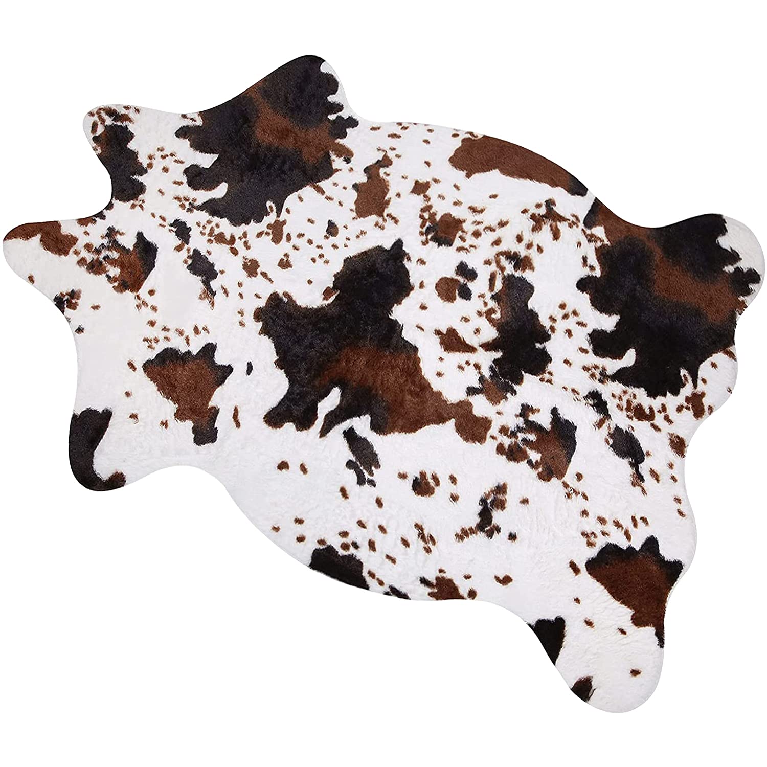 Cow Print Rug Faux Cowhide Rug Area Carpet Animal Print Mat Western ...