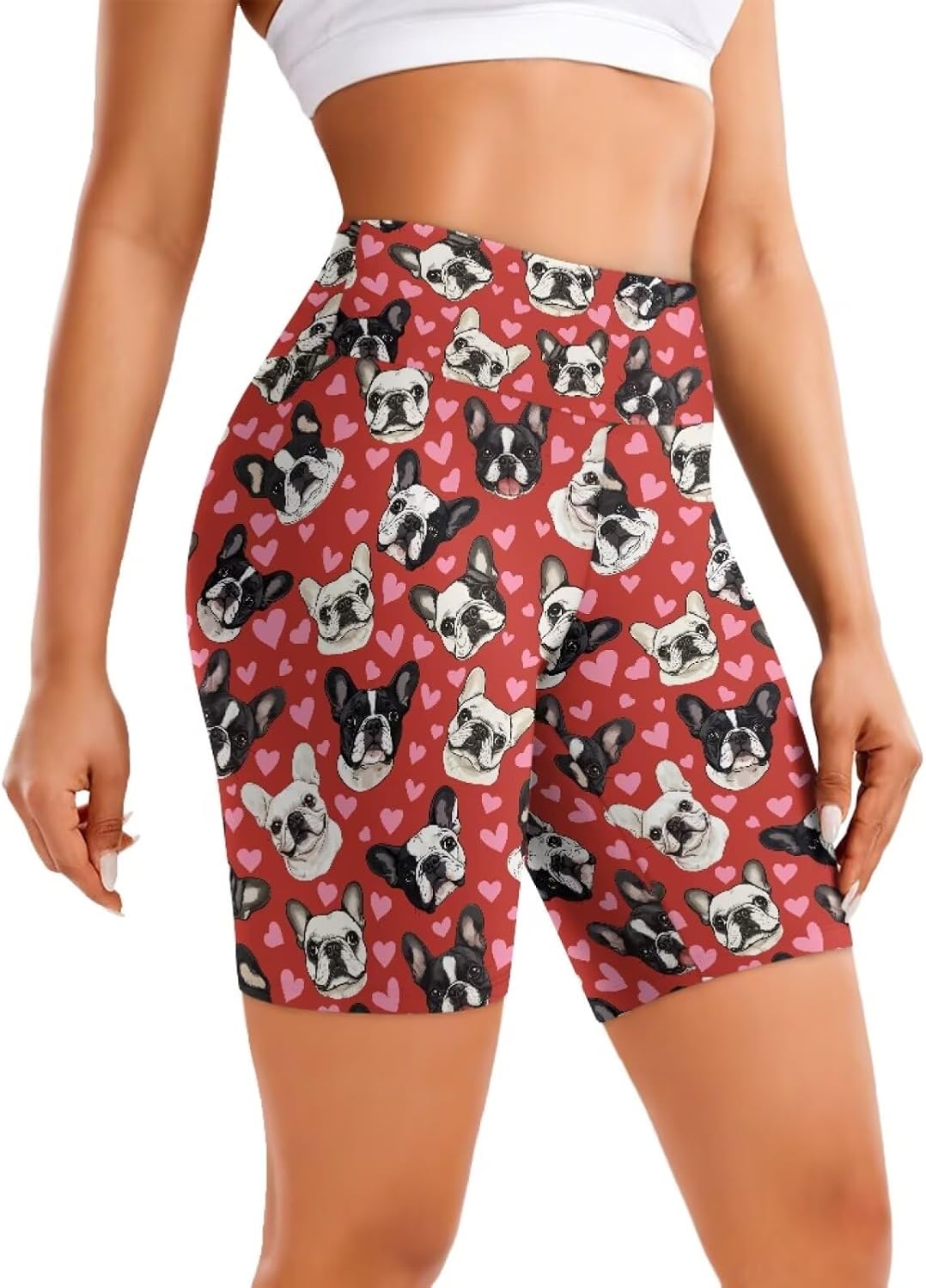 Modysero High Waisted Womens Yoga Shorts Tummy Control Elastic Ladies Biker Shorts Comfy Casual Slim Fit Short Yoga Pants