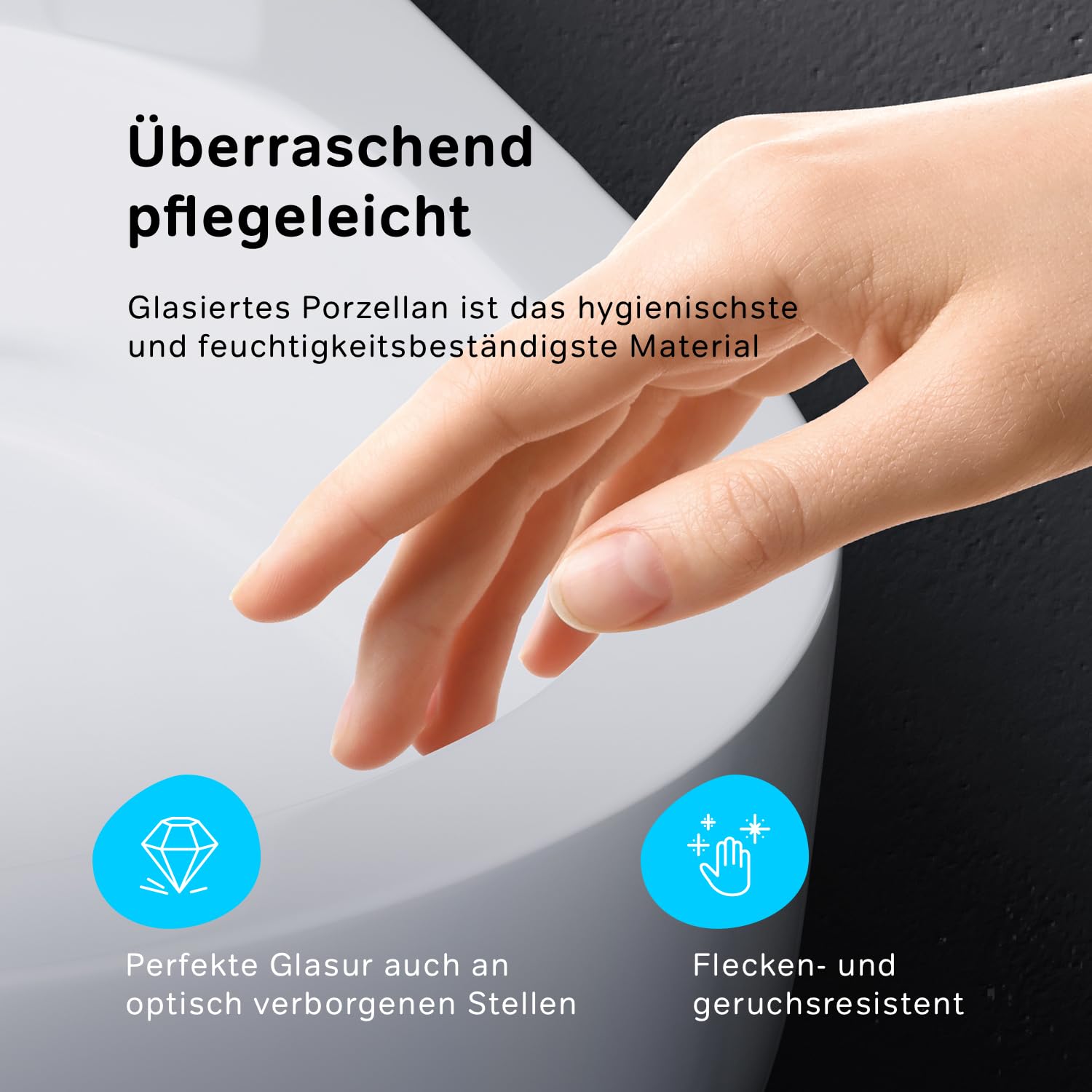 AM.PM Spike – AquaSpin Wand WC spülrandlos | Hänge WC mit Toilettendeckel mit Absenkautomatik | Duroplast Klo Sitz | Spülrandloses Hänge WC Set | Kompatibel mit Vorwandelement & Gäste WC | Weiß 49cm
