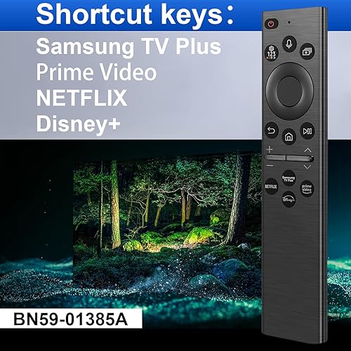 Miniatura 2 de Reemplazo de control remoto de voz para Samsung Smart TV con función de voz, repuesto para Samsung Crystal UHD QLED 4K 8K Smart TV (202020212022)