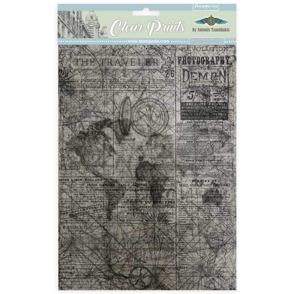 STAMPERIA INTERNATIONAL, KFT Stamperia-Clear Background, Various, A4