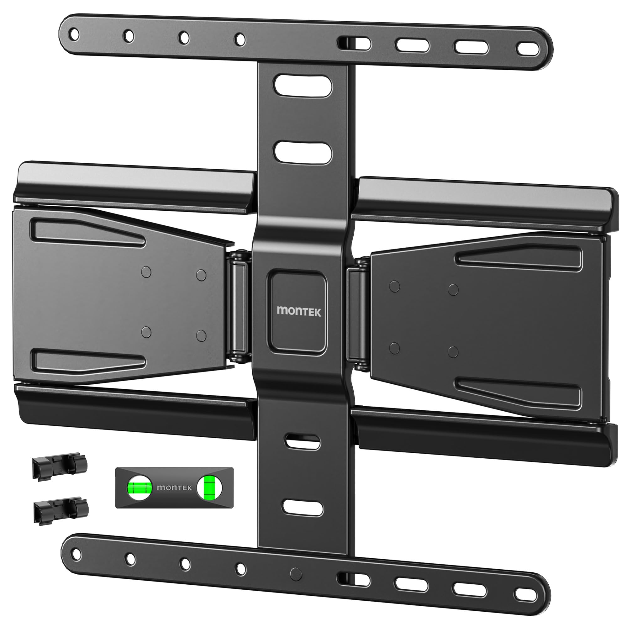 monTEK Soporte TV de Pared 37~75", VESA 800×400mm máx. Carga máx.50kg | Soporte De Televisor De Pared, Soporte De Pared, Ultra Delgado,Doble Brazo Articulado. InclinaciOn, Rotación