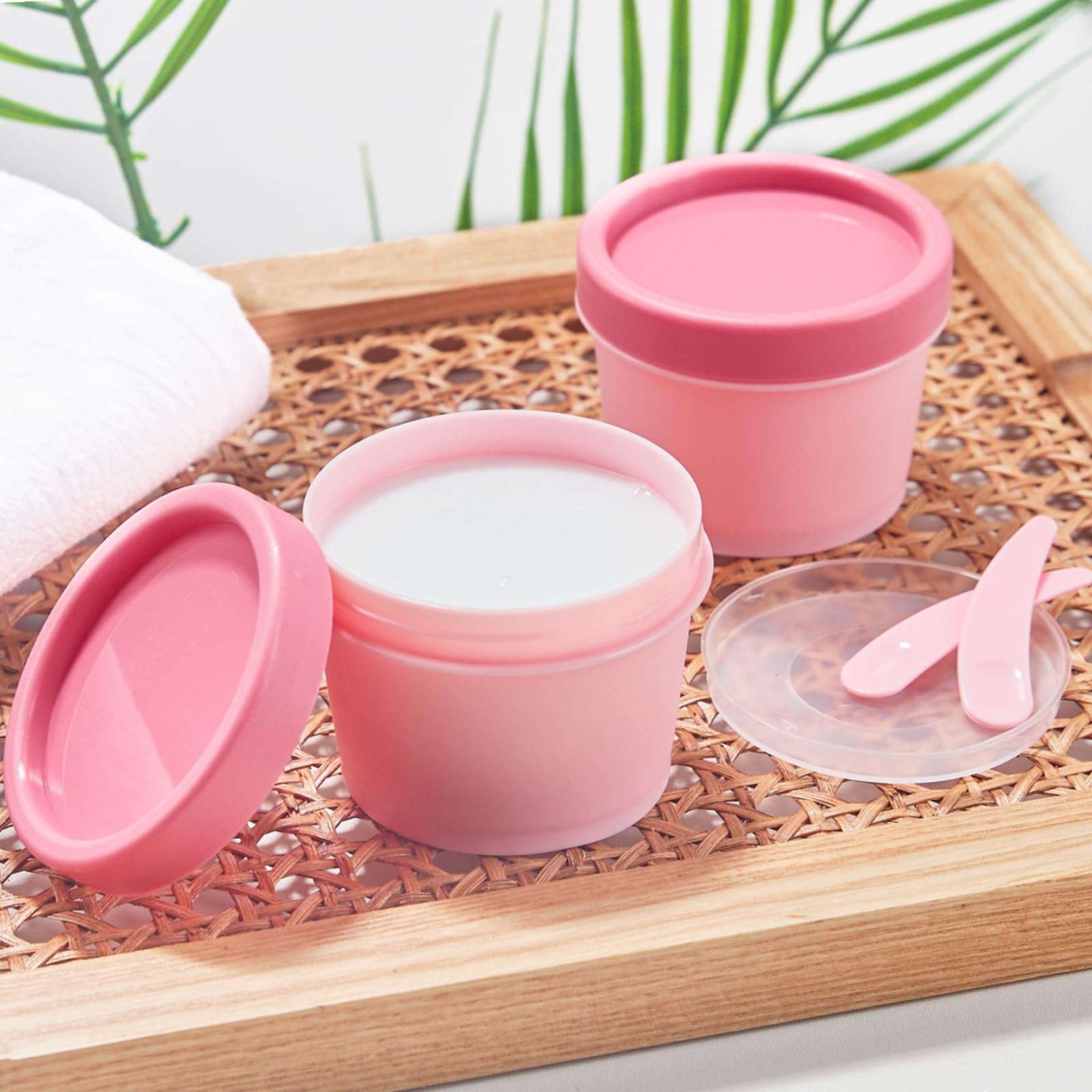 Amazon.co.jp: TUZAZO プラスチック容器 3.4オンス/100ml 蓋付き (12個