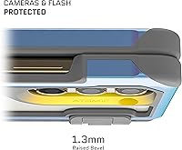 Vista 3 de Ghostek ATOMIC - Funda delgada para Samsung Galaxy Z Fold 5 con parte trasera transparente con parachoques de metal de aluminio de alta calidad