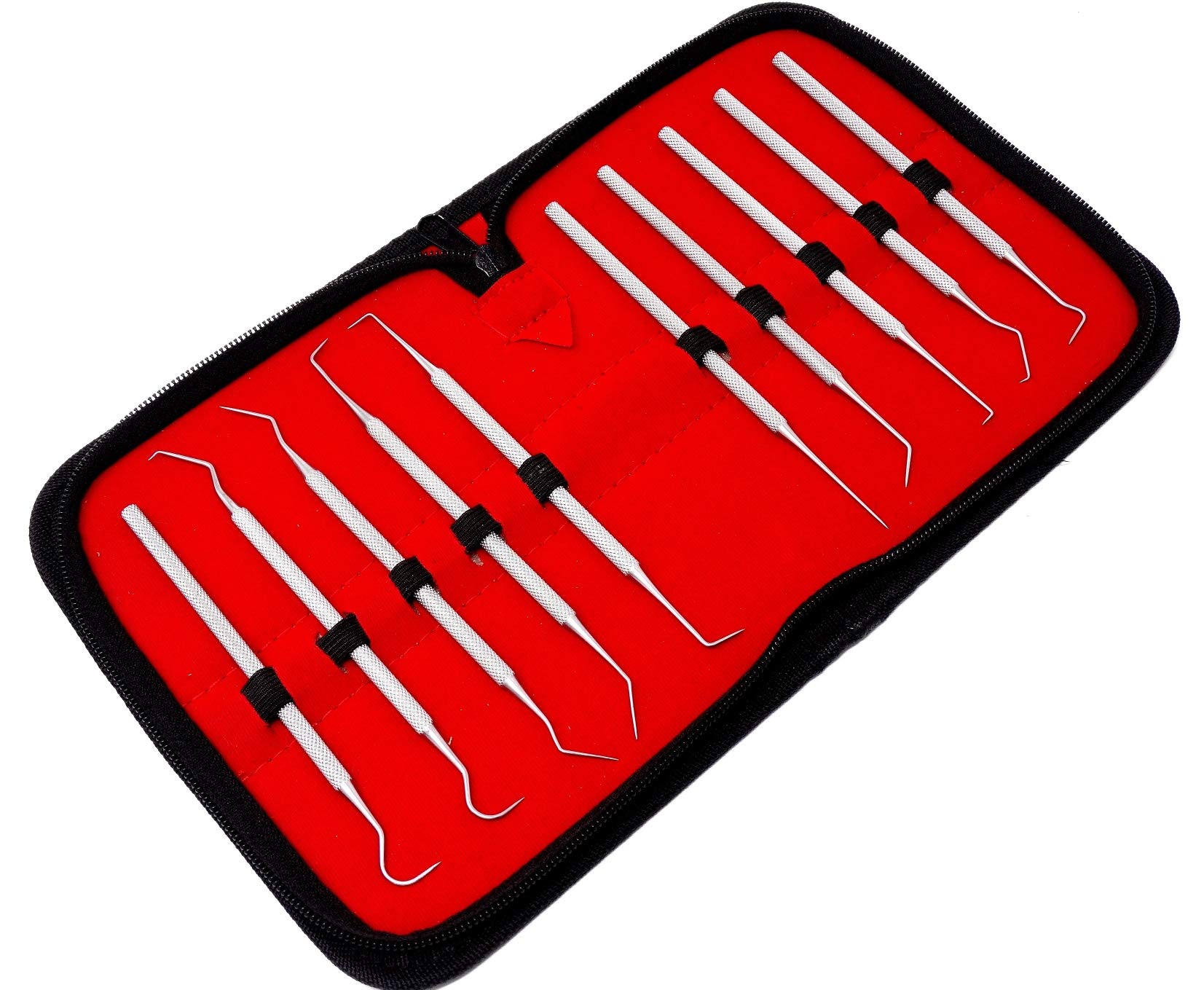 Set of 10 Stainless Steel Precision Micro Scaler Set Combo, 5.5 inch to 6 inch Overall Length