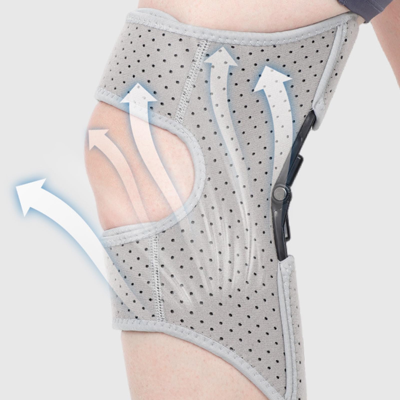 PURPLELILY Genouillère multifonctionnelle pour le sport, les rebondissements puissants, pour la course à pied, l'entraînement, l'haltérophilie, la gym, avec ressorts de rebond puissants