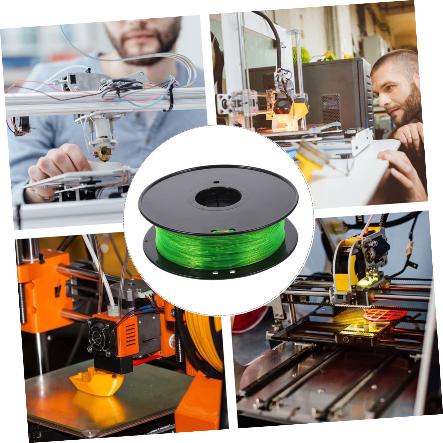 Filamento de Impresora 3d Tpu 1kg 1,75mm Verde