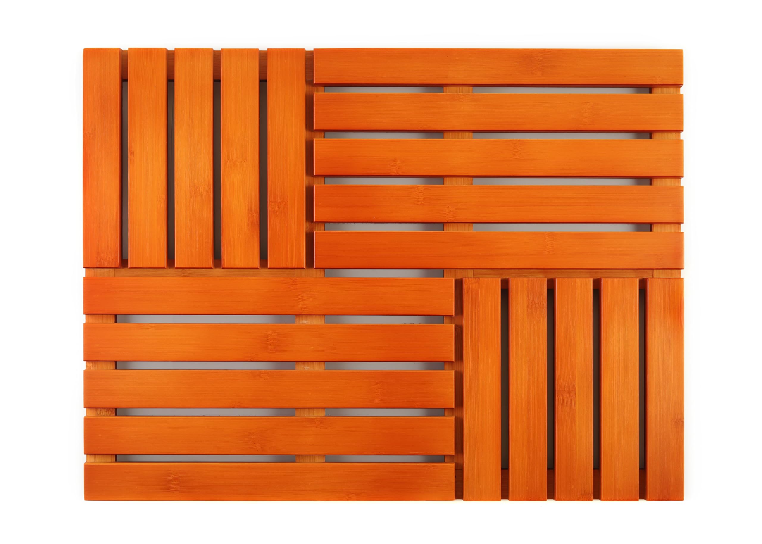 Naturestep Bamboo Bath Mat, 22 x 18 inches, Non Slip Sauna, Spa,Bathroom Mat, Shower mat, Easy Clean Indoor & Outdoor Ecofriendly bathmat