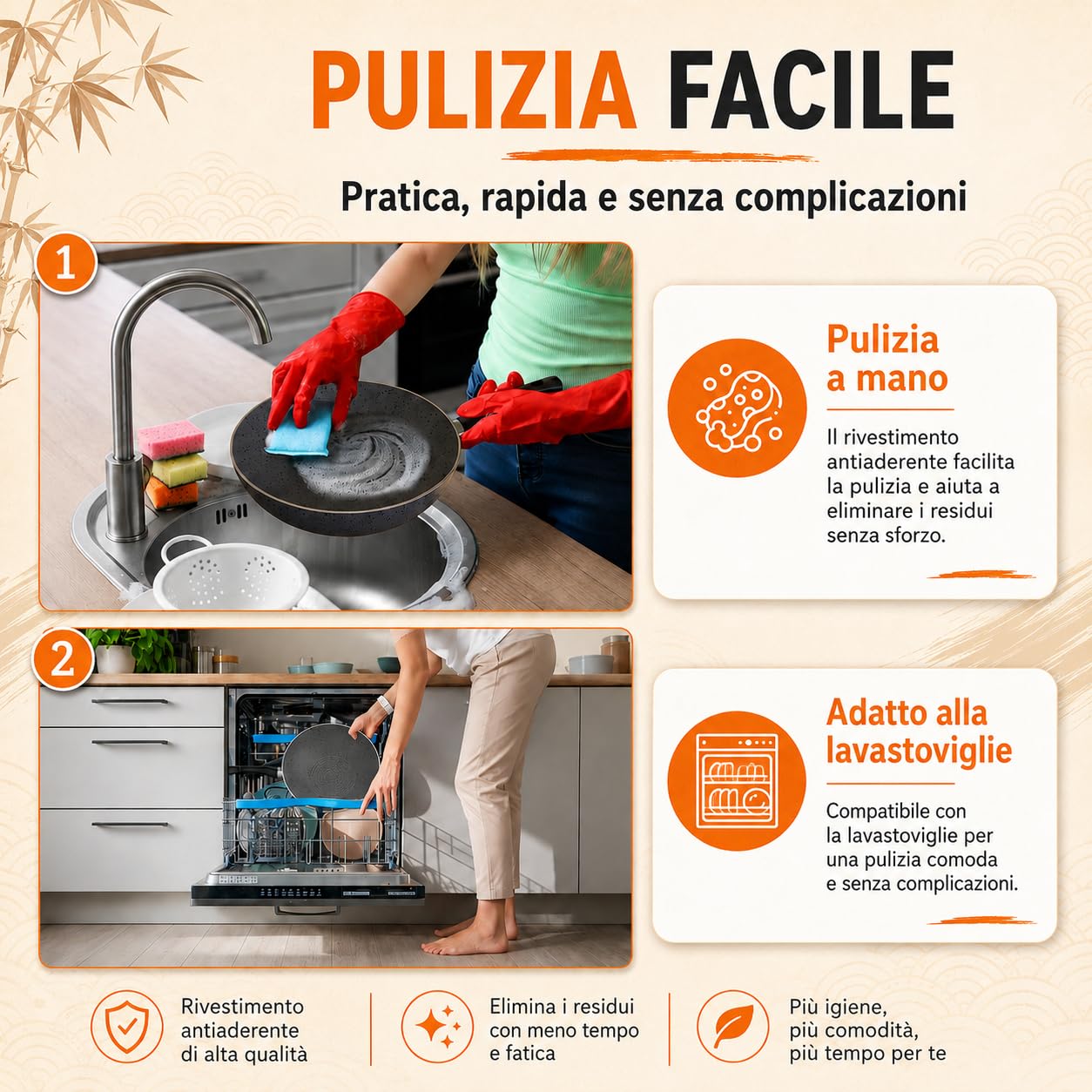 TEHORNEO Wok, Pentola Wok Induzione 28 cm Alluminio Antiaderente, Padella Wok, Pentola Wok, Wock Padella, Wook, Saltapasta Antiaderente, Wok Professionale, Padelle Wok, Woke, Wok Grande, 28 cm