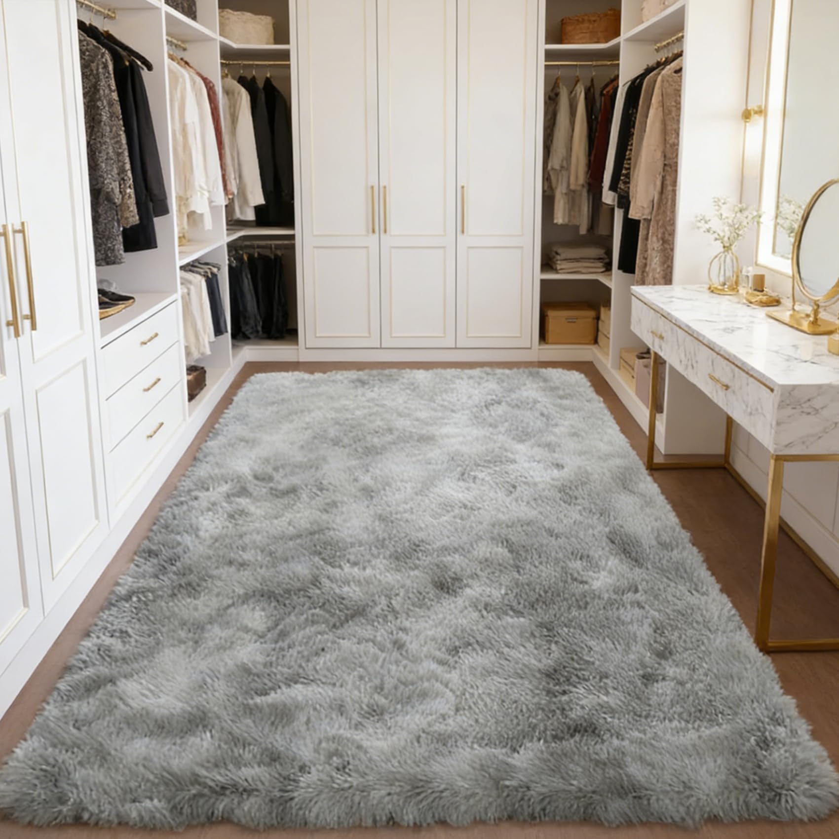 Tapis chambre bébé gris clair 320x355 cm haute densité