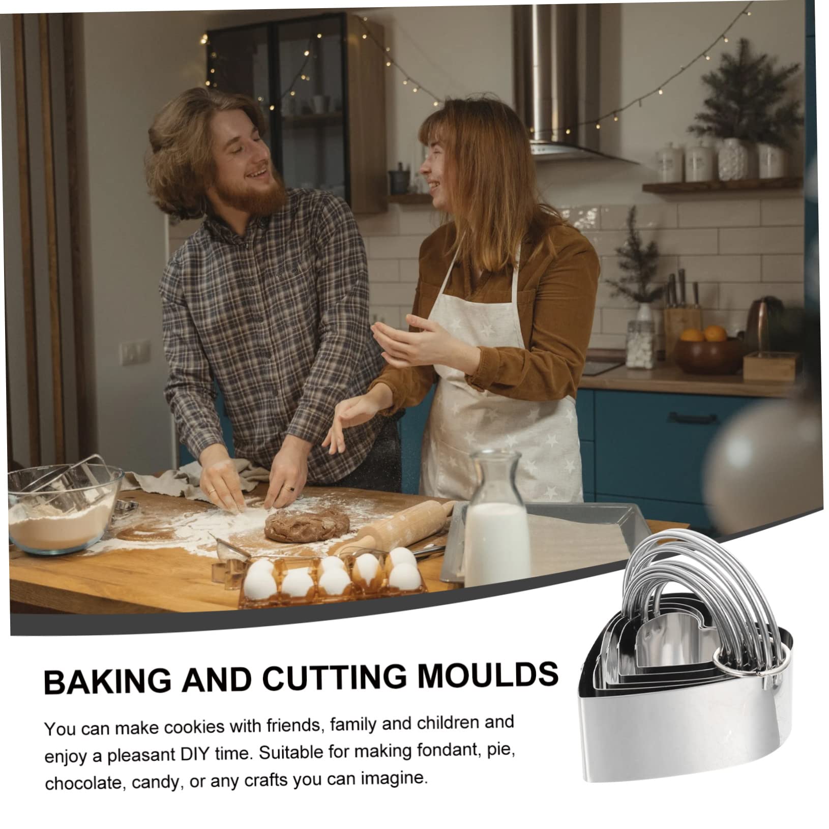 PRETYZOOM 5 Sätze Ausstechformen Keksausstecher Gebäckschneider Ingwerkekse Fondant Keksform cookie cutter bisquitschneider Antihaft-Formen backen keksformen selber machen Rostfreier Stahl